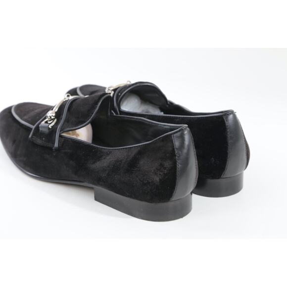 Man\'s Donald Pliner Shawn Black Velvet Skull-Bit Loafers Dress Shoes Size 8.5 D main image 15